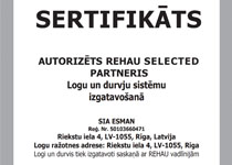 REHAU SELECTED logs - vācu tehnikas meistardarbs